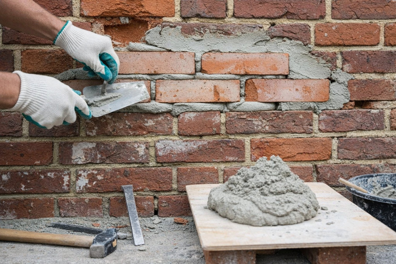 Brick repair in Fontana, CA