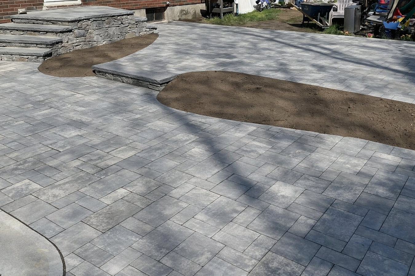 Walkway construction in Fontana, CA